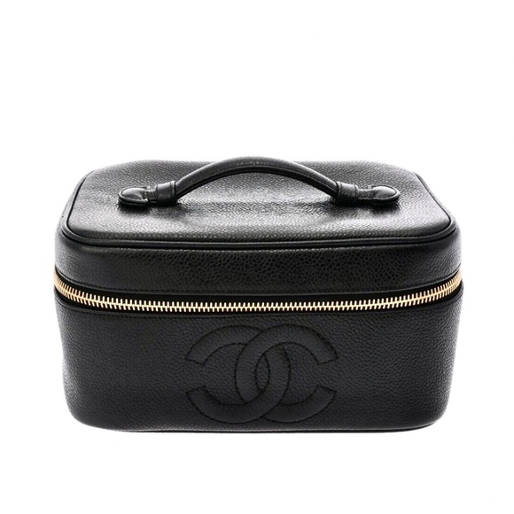 CHANEL Cosmetics Bag Caviar Skin Black - Picture 1 of 12
